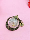 Dandelion Acorn Charm Necklace ,N3302A
