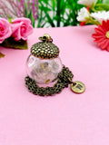 Dandelion Acorn Charm Necklace ,N3302A