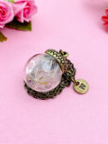 Dandelion Acorn Charm Necklace ,N3302A