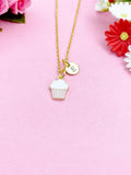Cupcake Charm Gold Necklace, N5903