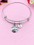 Softball Bracelet, Silver Softball Charm, Softball Mom Gift, Baseball Bracelet, Baseball Charm, Sport Gift, Personalized Gift, N1246