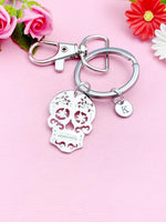 Sugar Skull Halloween Charm Keychain, N144E