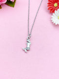 Mermaid Charm Silver Necklace, N3128