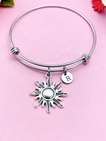 Sun Bracelet, Sun Charm, Sun Jewelry Gift, N4593