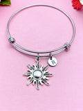 Sun Bracelet, Sun Charm, Sun Jewelry Gift, N4593