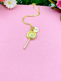 Lollipop Charm Gold Necklace, Yellow, N5923