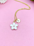 Flower Charm Gold Necklace, N1956W