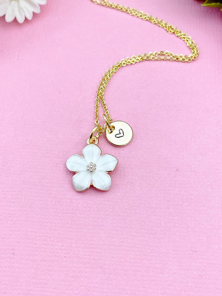 Flower Charm Gold Necklace, N1956W