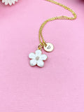 Flower Charm Gold Necklace, N1956W