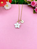 Flower Charm Gold Necklace, N1956W