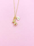Donkey Necklace, Gold Cute Donkey Charm Necklace, N5971