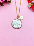 Dragon Fruit Slice Charm Necklace, Pitaya Slice Charm, Pitahaya, Strawberry Pear, Tropical Fruit Gifts, N6097