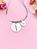 Bassoon Charm Necklace, Silver or Gold Stainless Steel Musician Necklace, D504