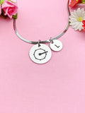 Bass Drum Charm Necklace, Silver or Gold Stainless Steel Musician Necklace, D505