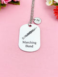 Oboe Charm Necklace or Keychain Gifts, D509