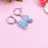 Aquamarine Earrings, Natural Gemstone Jewelry, N3972