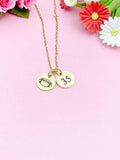 Gold Football Necklace, D209