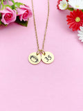 Gold Football Necklace, D209