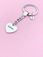 Mima Heart Keychain, Christmas Gifts for Mima, D090