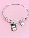 Drum Set Charm Bracelet, Music Instrument Charm, Music Gift, N4787A