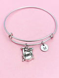 Drum Set Charm Bracelet, Music Instrument Charm, Music Gift, N4787A