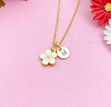 Cherry Blossom Japanese Sakura Charm Gold Necklace, N5301