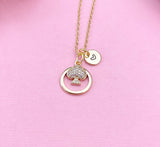 Spades Charm Gold Necklace, Play Card, Poker,  N4090