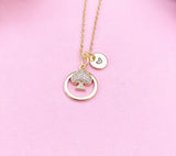 Spades Charm Gold Necklace, Play Card, Poker,  N4090