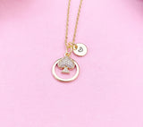 Spades Charm Gold Necklace, Play Card, Poker,  N4090