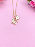Silver or Gold Alligator Necklace, Crocodile Necklace, Personalized Customized Jewelry, N5400Z
