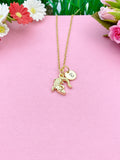 Silver or Gold Alligator Necklace, Crocodile Necklace, Personalized Customized Jewelry, N5400Z