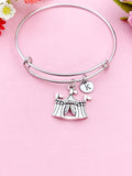 Circus Tent Charm Bracelet, Summer, Festival, Fair, N1949