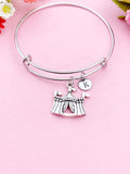 Circus Tent Charm Bracelet, Summer, Festival, Fair, N1949