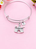 Circus Tent Charm Bracelet, Summer, Festival, Fair, N1949
