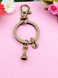 Rook Castle Chess Pieces Bronze Keychain, N1745A