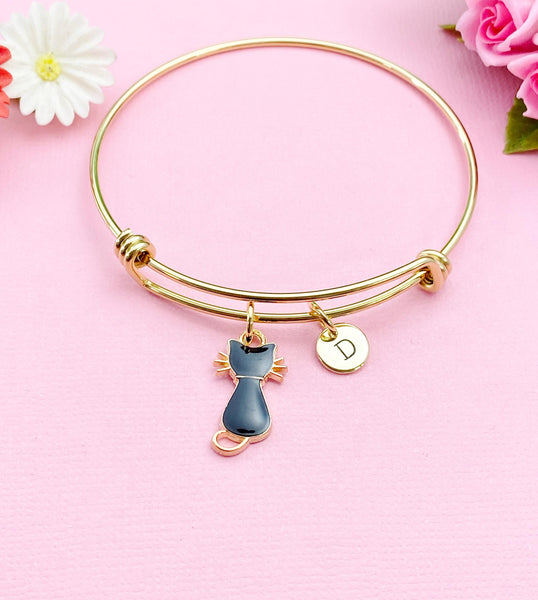 Cat Charm Bracelet in Gold, N1029A