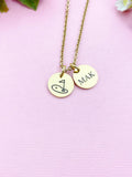 Gold Golf Necklace, Golf Gifts, Golf Team Gifts, D248A