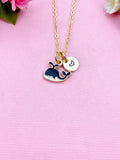 Whale Necklace, Gold Whale Charm, N1069