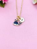 Whale Necklace, Gold Whale Charm, N1069