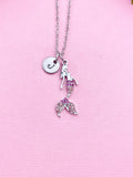 Mermaid Charm Silver Necklace, N3308