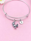 Chicken Rooster Charm Bracelet, N554D