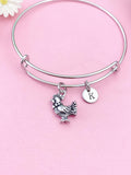 Chicken Rooster Charm Bracelet, N554D