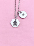 Leo Lion Charm Necklace, Silver Necklace, D520
