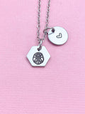 Leo Lion Charm Necklace, Silver Necklace, D520