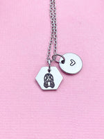 Virgo Maiden Charm Necklace, Silver Necklace, D521