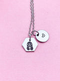 Virgo Maiden Charm Necklace, Silver Necklace, D521