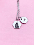 Virgo Maiden Charm Necklace, Silver Necklace, D521