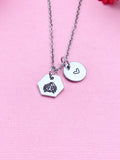 Cancer Crab Charm Necklace, Silver Necklace, D523