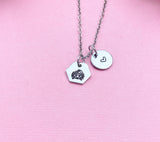 Cancer Crab Charm Necklace, Silver Necklace, D523