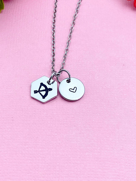 Libra Scales Charm Necklace, Silver Necklace, D524
